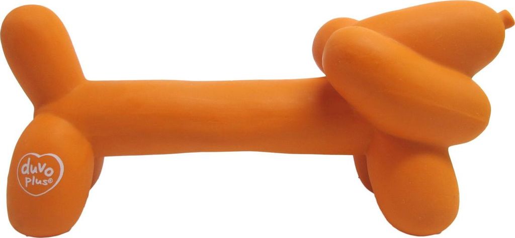 Duvo+ Hundespielzeug Latex Balloon Dachshund orange Produktbild 
