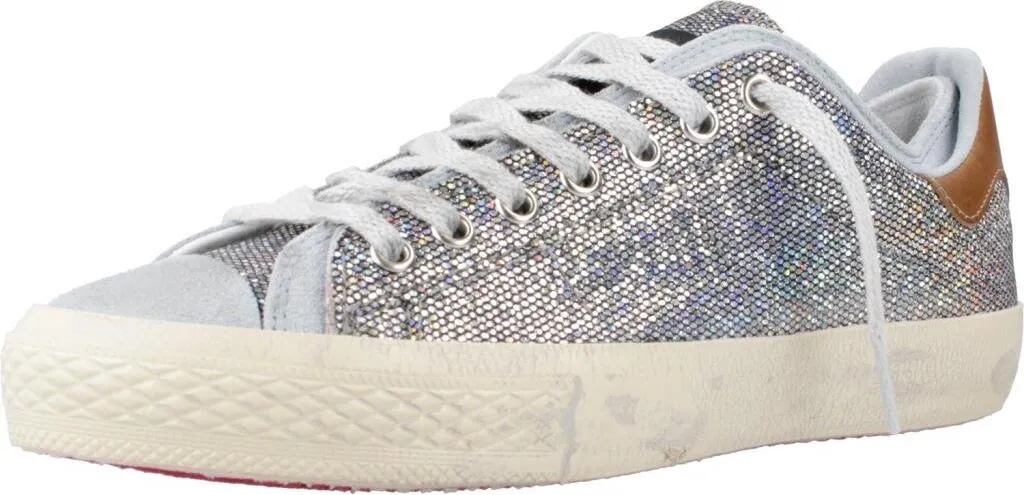 Baskets Hidnander Starless Low Art Bleu pour Femme en Cuir Italien