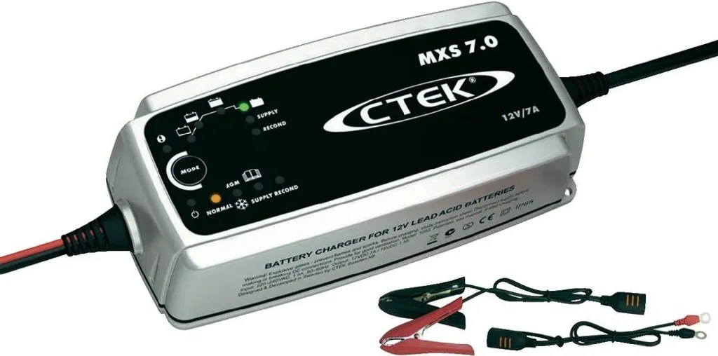 CTEK MXS 7.0 Chargeur de Batterie Automatique 12V 7A Haute Fréquence