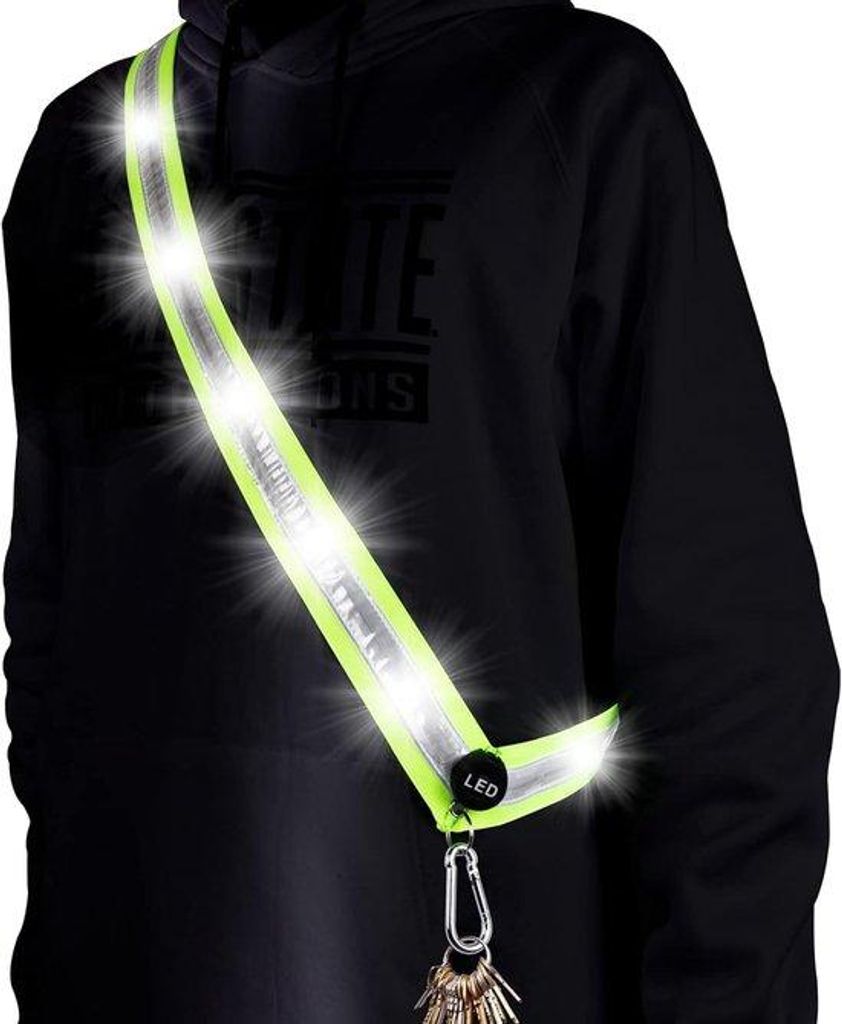 LED-Laufweste mit Blinklicht - Oplaadbaar LED-Beleuchtung - Laufweste für Hochsichtbarkeit - Herren- und Damen-Laufkleidung - Sicher laufen bei Nacht