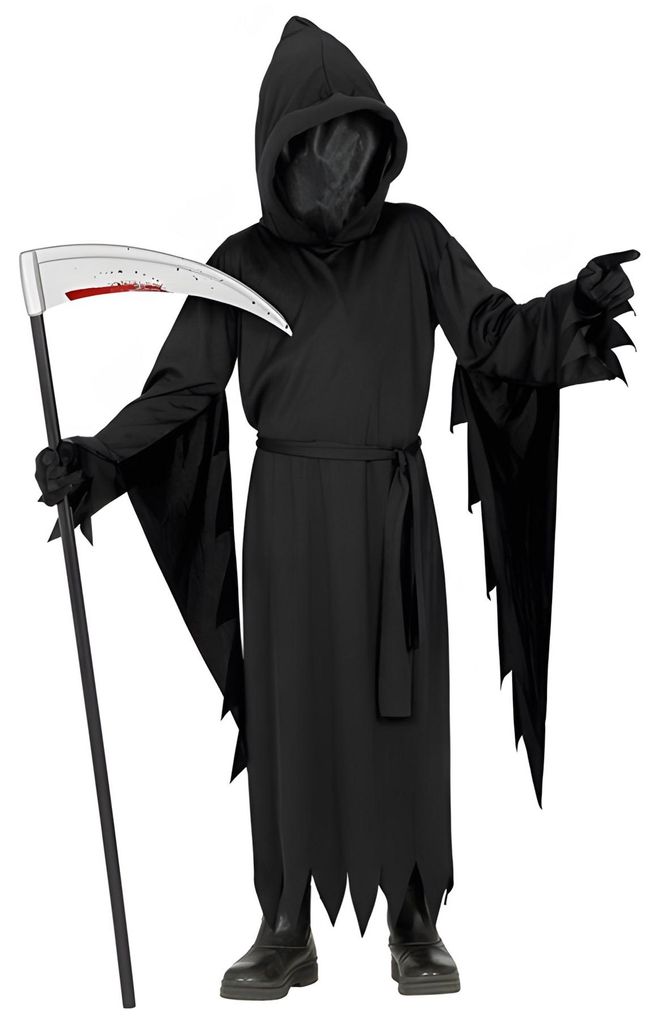 Costume di Halloween "Tristo Mietitore" per bambini | nero Immagine del prodotto 