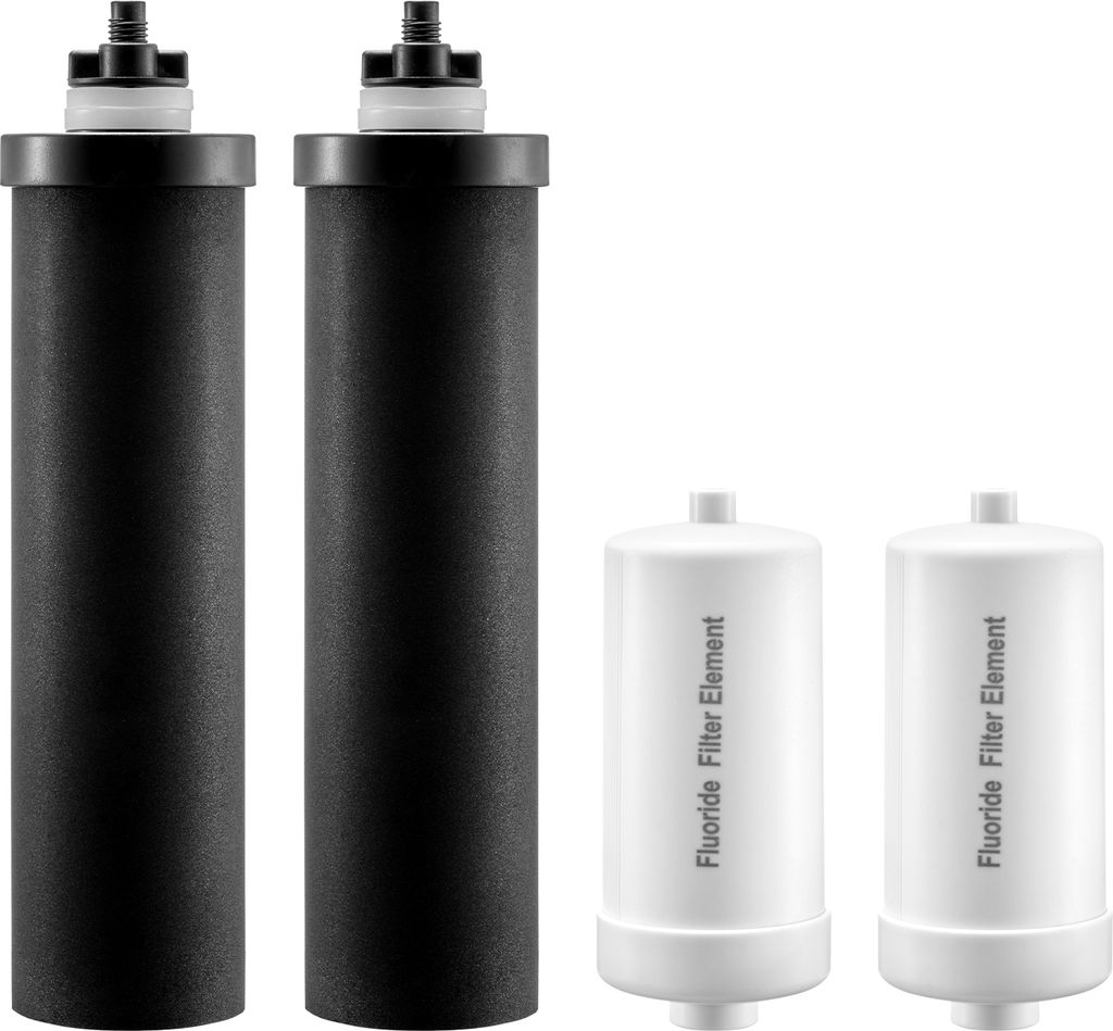 VEVOR Wasserfilter-Ersatz Reinigungselemente Ersatzfilter, Schwerkraft-Wasserfiltersystem-Ersatz, kompatibel mit den meisten Marken, 4er-Pack (2 Ak...