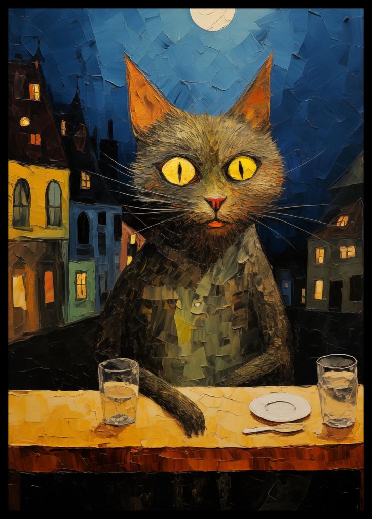 Plakat 42x59,4cm Nächtlicher Beobachter