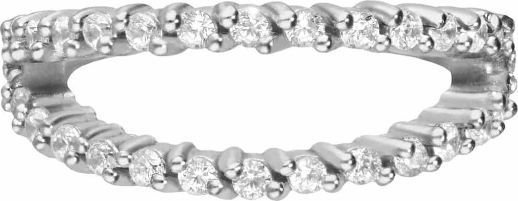 Ohrpiercing, Nasenpiercing, Septum Piercing Chirurgenstahl Segmentring Clicker 2 RINGE + EINGEFASSTE KRISTALLE Silber Innendurchmesser: 10 mm