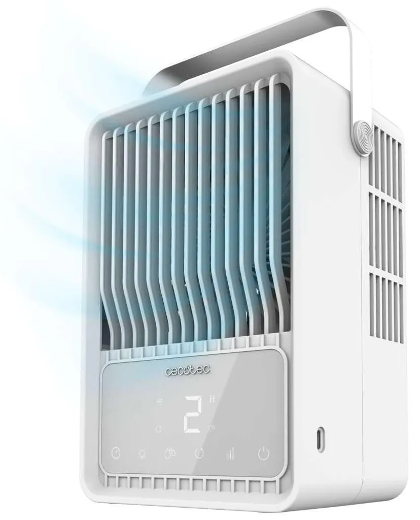 Rafraîchisseur d'air portable 500ml avec écran tactile et minuteur LED