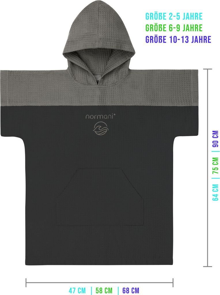 normani Kinder Badeponcho Produktbild 4