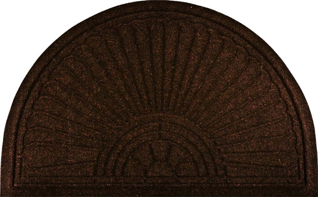 wash+dry Fußmatte DUNE Halfmoon" braun 55x85 cm"