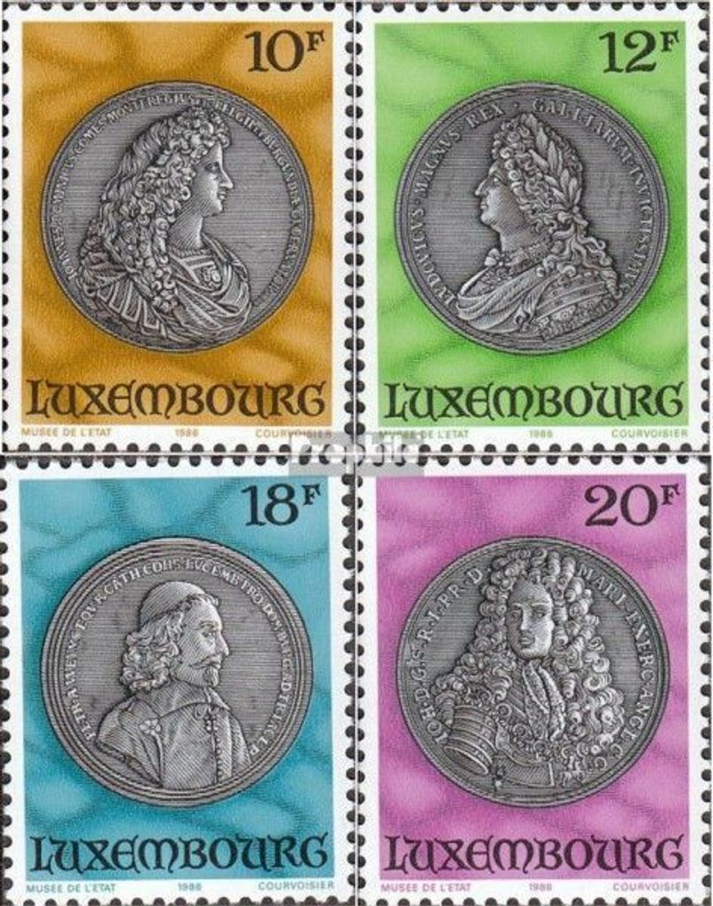 Briefmarken Luxemburg 1986 Mi 1143-1146 (kompl.Ausg.) postfrisch Medaillen