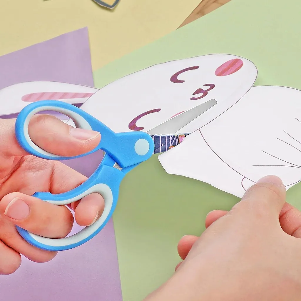 Ciseaux Gaucher Enfant Anti-Blessure - Solution de Coupe Sécurisée Lot de 3 - 2