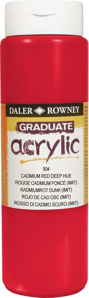 Daler Rowney Graduate Acrylfarbe Cadmium Red Deep Hue 500 ml 1 Stck
