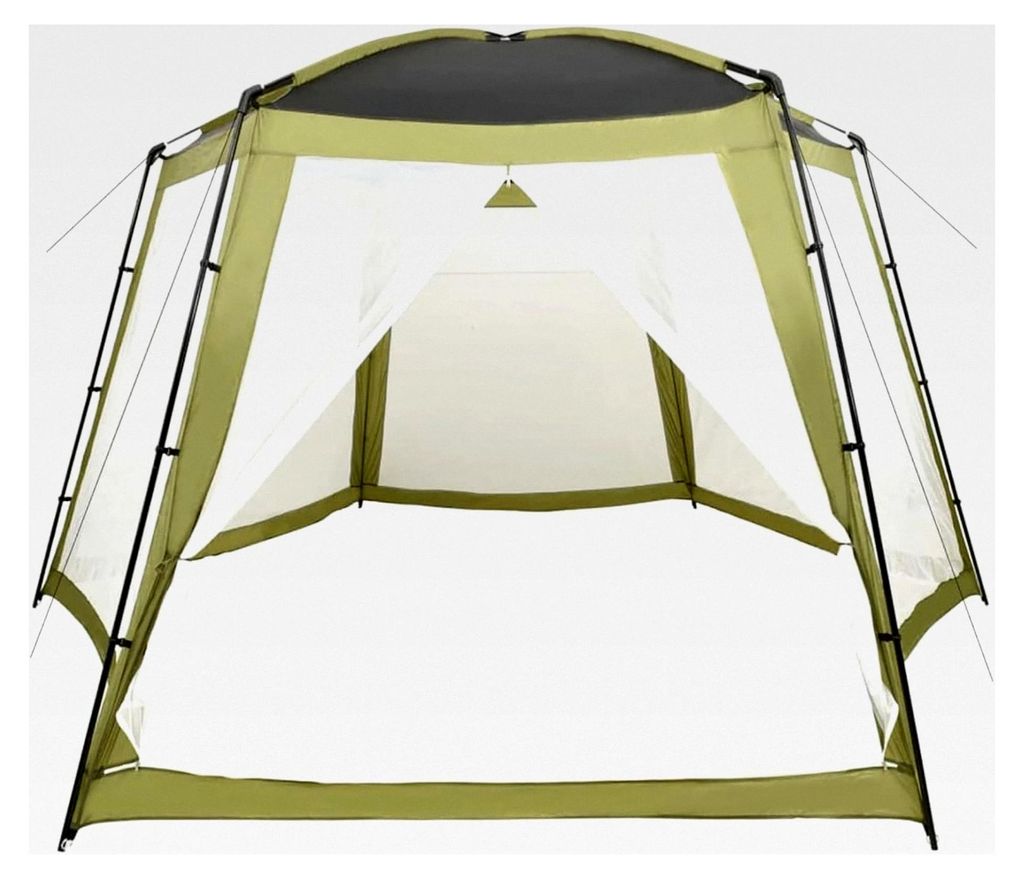 Poolzelt, Stoff, 500 x 433 x 250 cm, Grün