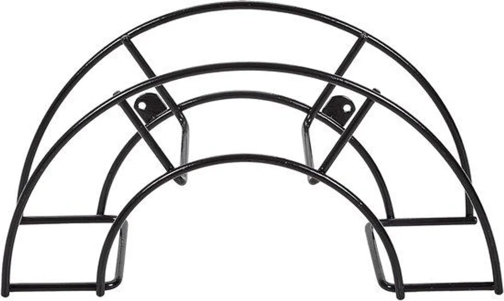 Support rideau compact noir fixation murale robuste pour petit espace