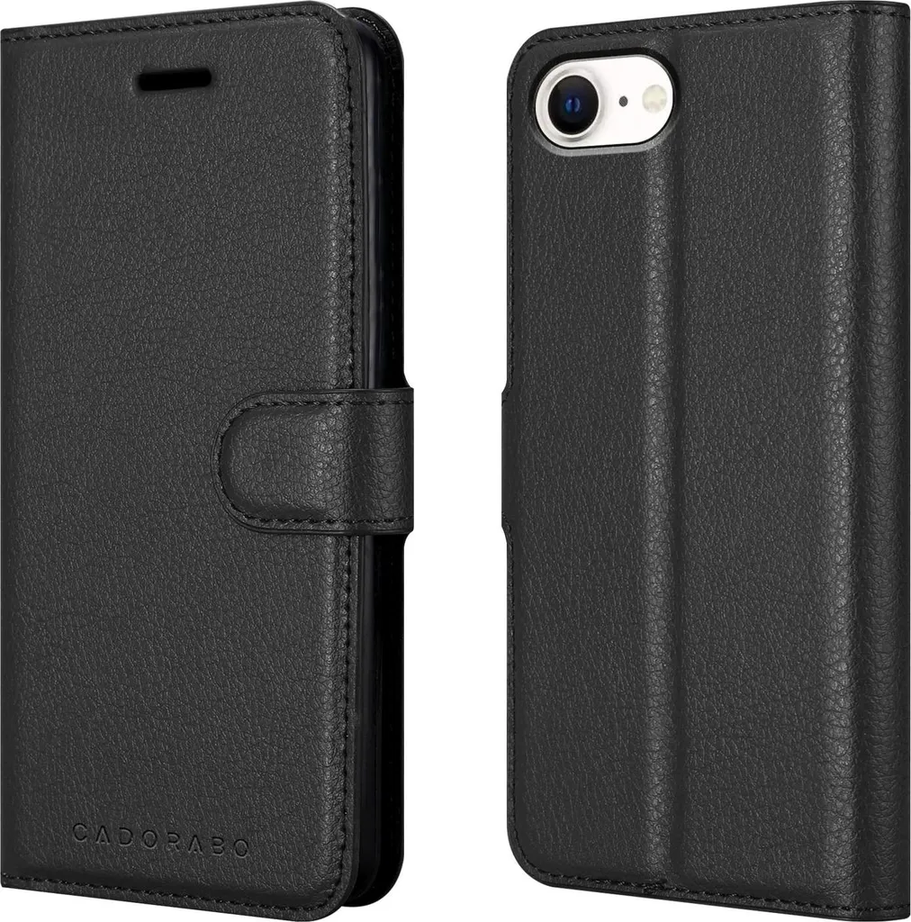 iGadgitz U0619 Nero Vera Pelle Custodia Case Cover Protezione Compatibile con Apple iPod Touch 4G + Protettore Schermo