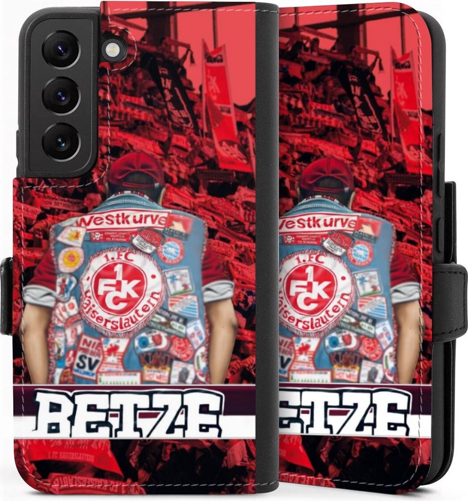 DeinDesign Klapphülle für Samsung Galaxy S22 Handytasche Lederhülle Tasche 1. FC Kaiserslautern 1. FCK Offizielles Lizenzprodukt