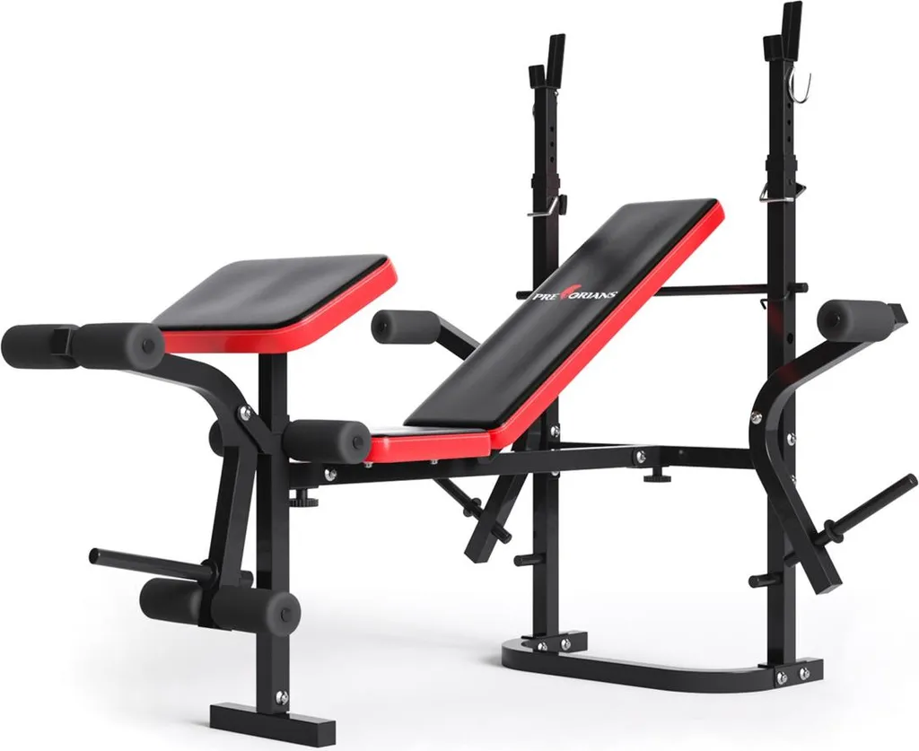 Banc d'haltérophilie PH 2132 avec barre de prière et chandelles fixes