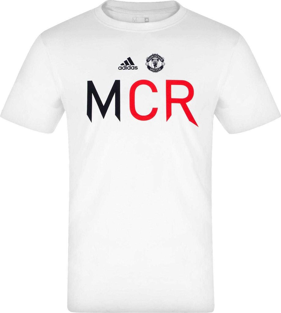 Manchester United FC - Tričko pre mužov GF1105 (L) (Biela) Obrázok produktu 