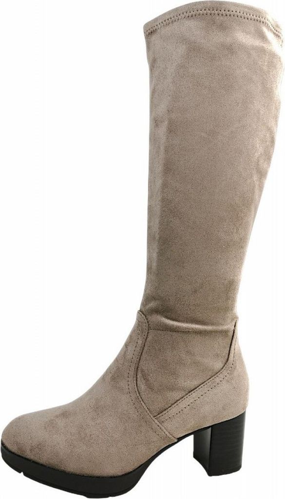 Jana Schaftstiefel Beige in Gr. 41