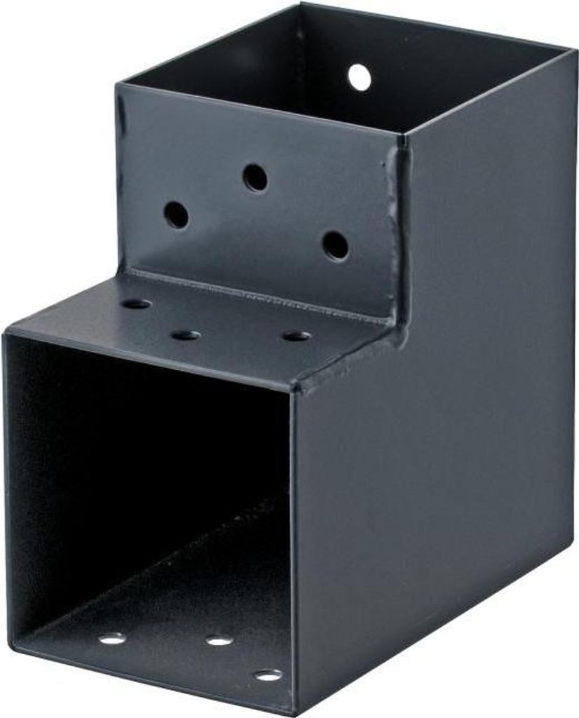 Connecteur L angle 90° pour poteau bois , H.9 x P.9 cm Image du produit 
