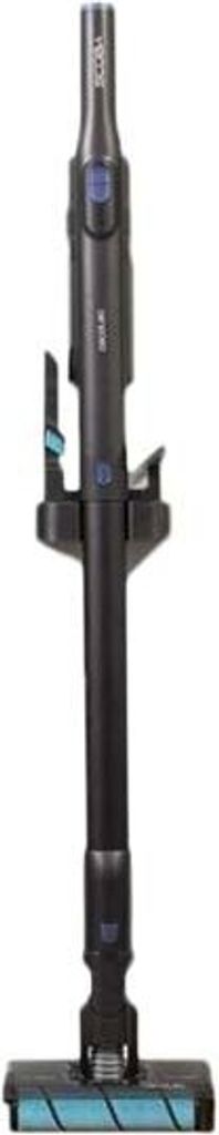 A black and blue vacuum cleaner attachment is shown against a white background.