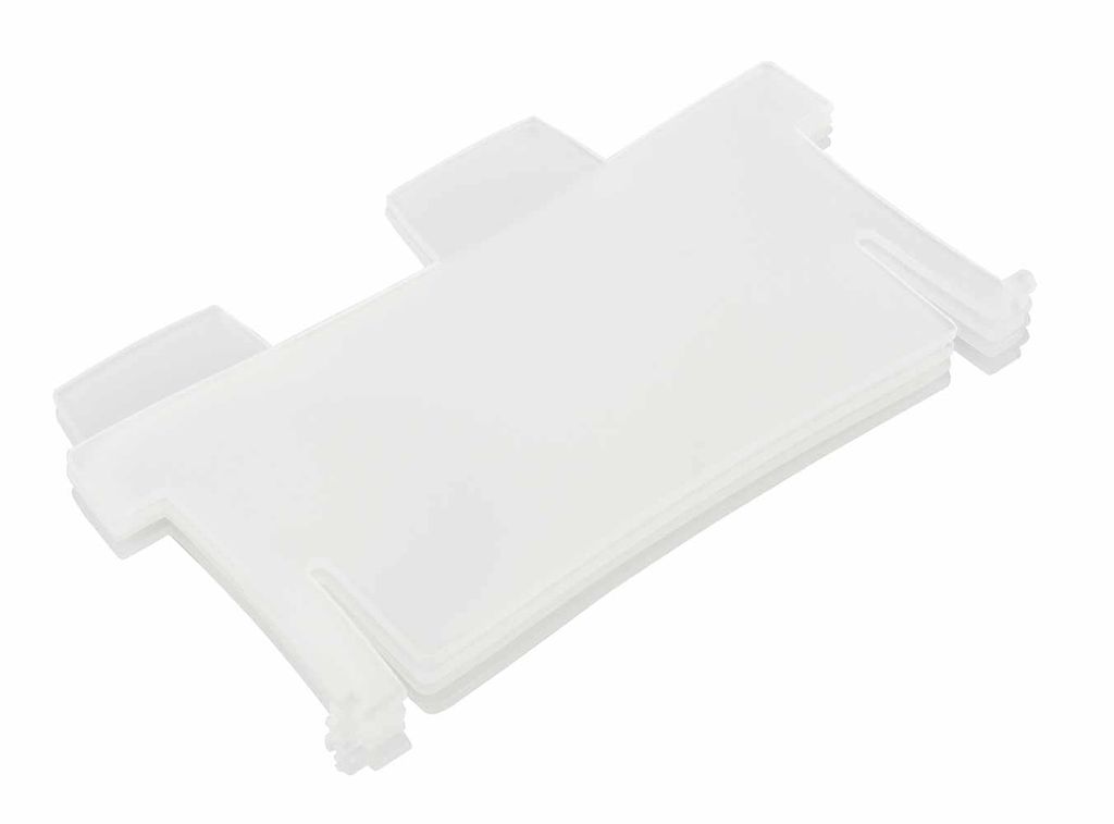 HAN Stützplatte für Lernkartei CROCO DUO A8 quer aus PP klar-transluzent