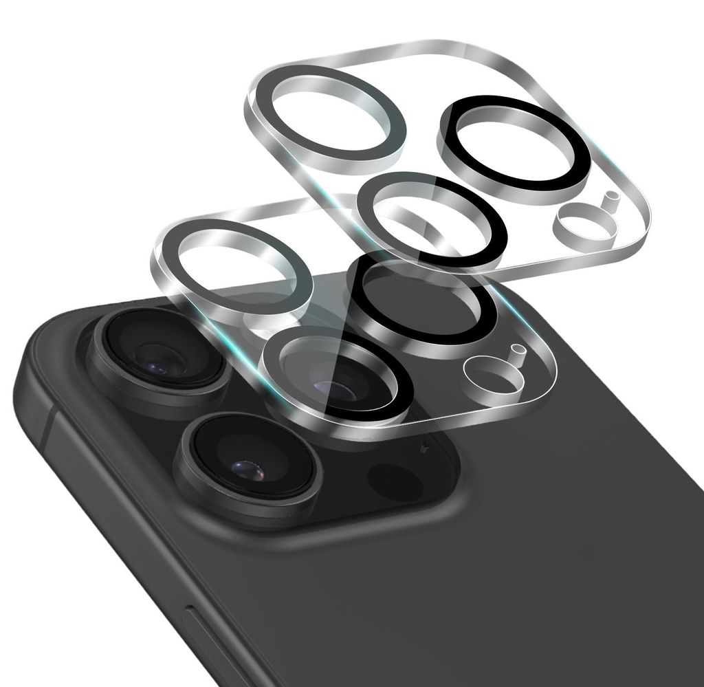 2x Kamera Schutz Glas für Apple iPhone 15 Pro Max Produktbild 