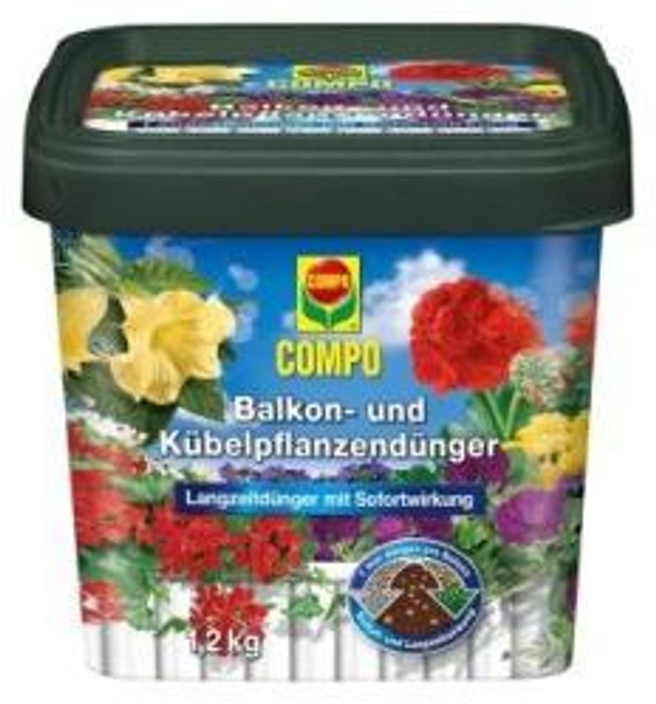 COMPO Balkon- und Kübelpflanzendünger 1,2 kg 26053 Produktbild 