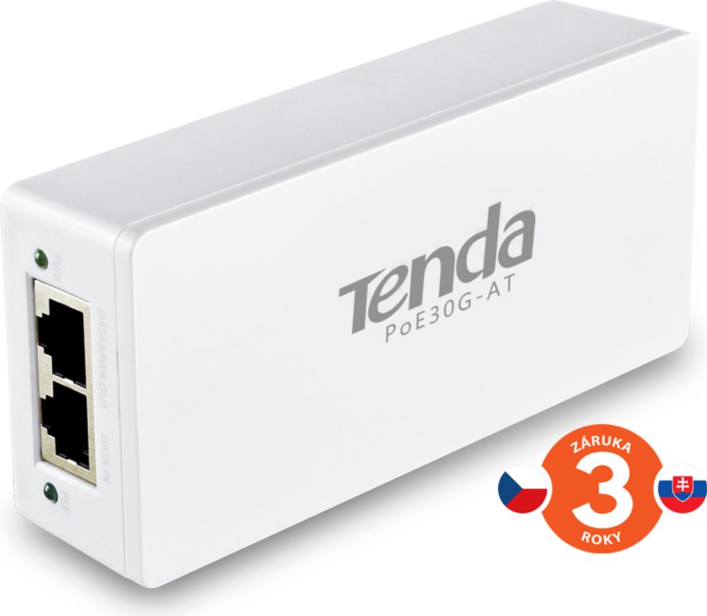 Tenda PoE+ Adapter GE PoE30G-AT (2x 10/100/1000 / 30W) Produktbild 