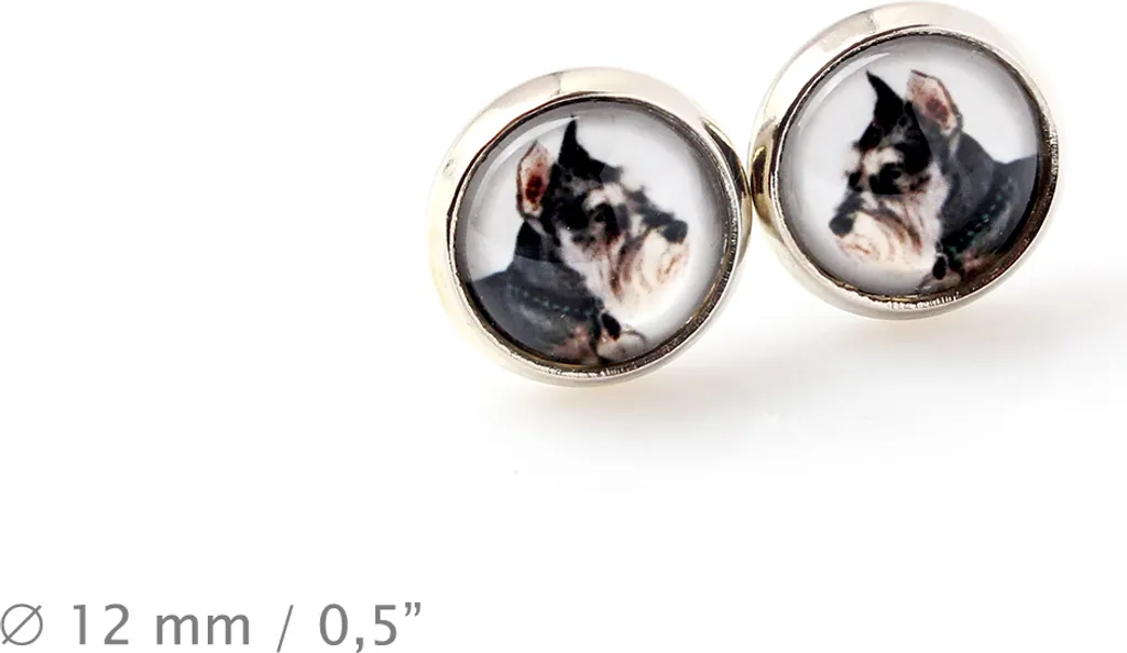 Set Gioielli Art-Dog Schnauzer I: Collana Orecchini Bracciale Qualità EU