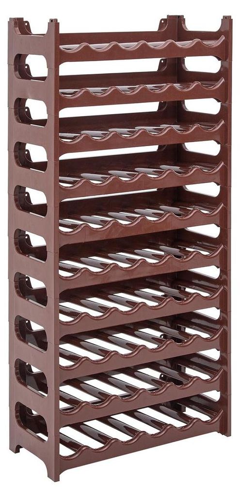 Novaliv Flaschenregal für 60 Flaschen | Weinregal braun | Produktbild 