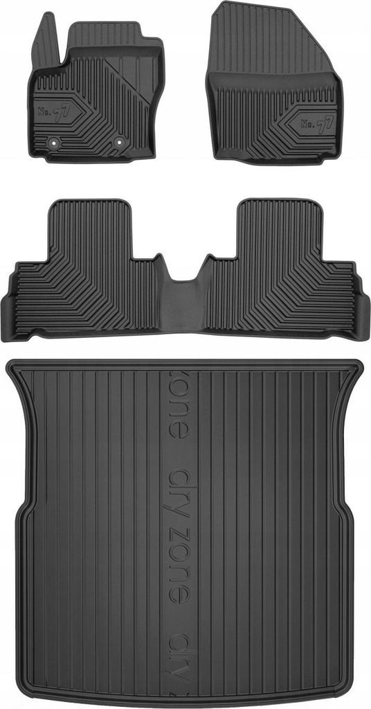 SET 77 Fußmatten und Fußmatten Ford S-Max Mk1 2006-2015 5 Sitze