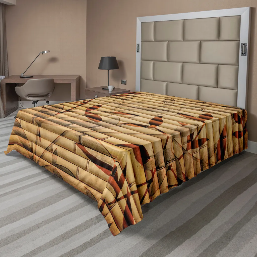Grand Drap de Lit Zen 275x260 cm pour Chambre Décorative Style Bohème
