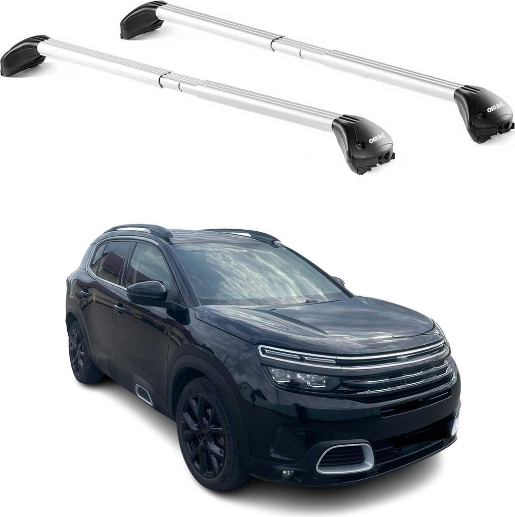 Dachträger für Citroen C5 Aircross 2018-2025 5 tür 100kg Alu Silber 2x ABE