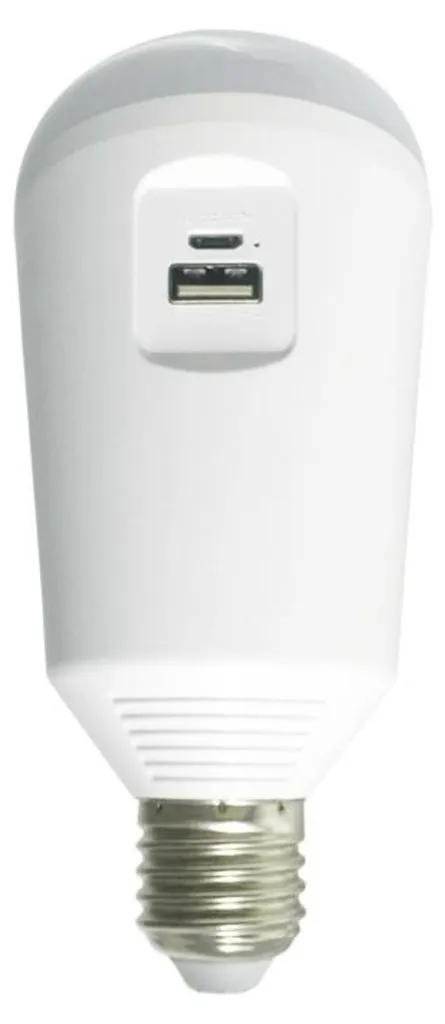 Ampoule solaire LED E27 7W pour éclairer un abri de jardin sans câble