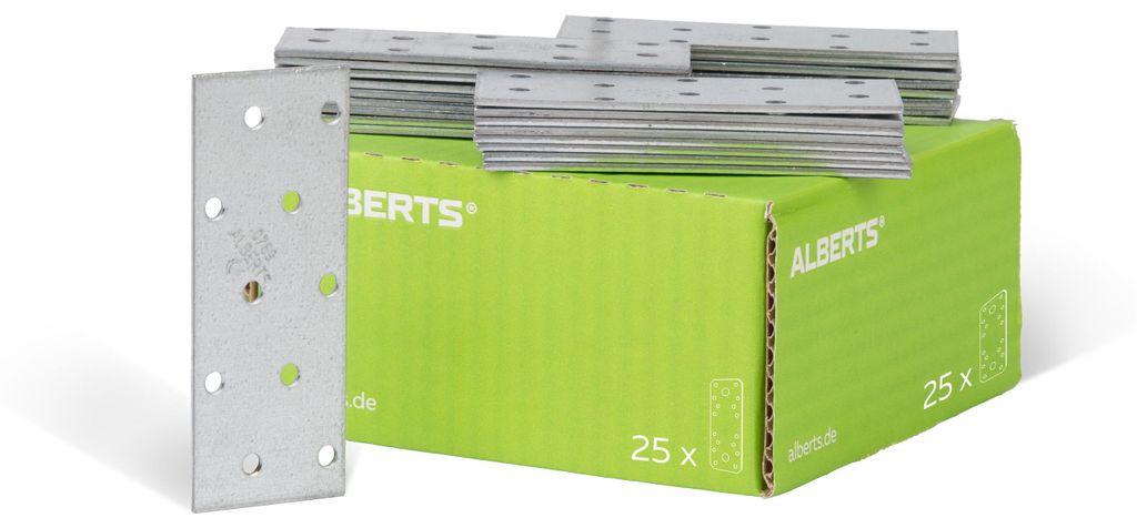 Alberts 847081 Łączniki płaskie, ocynkowane metodą Zdjęcie produktu 