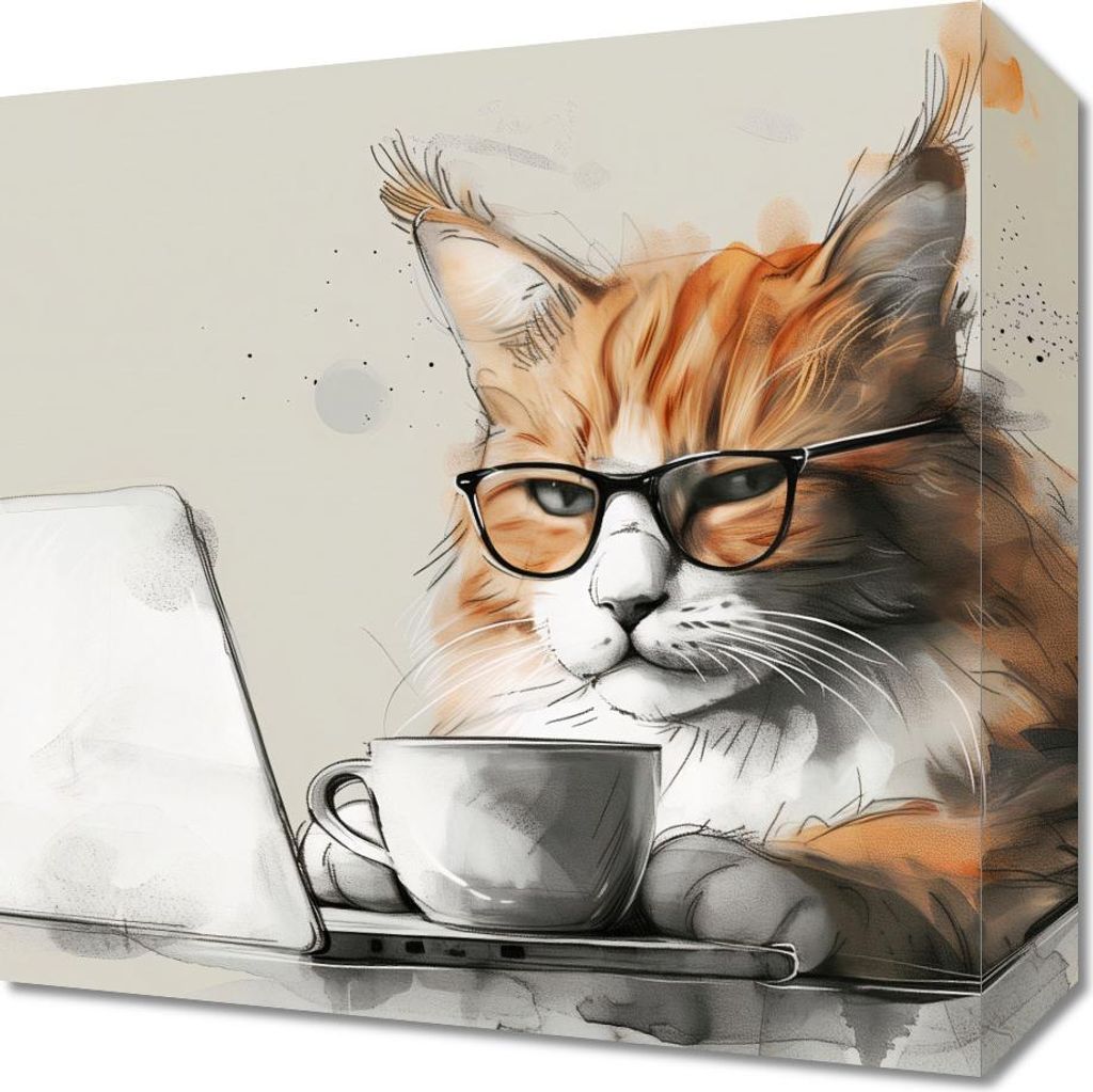 Bild 30x30cm Nicht vor dem Kaffee