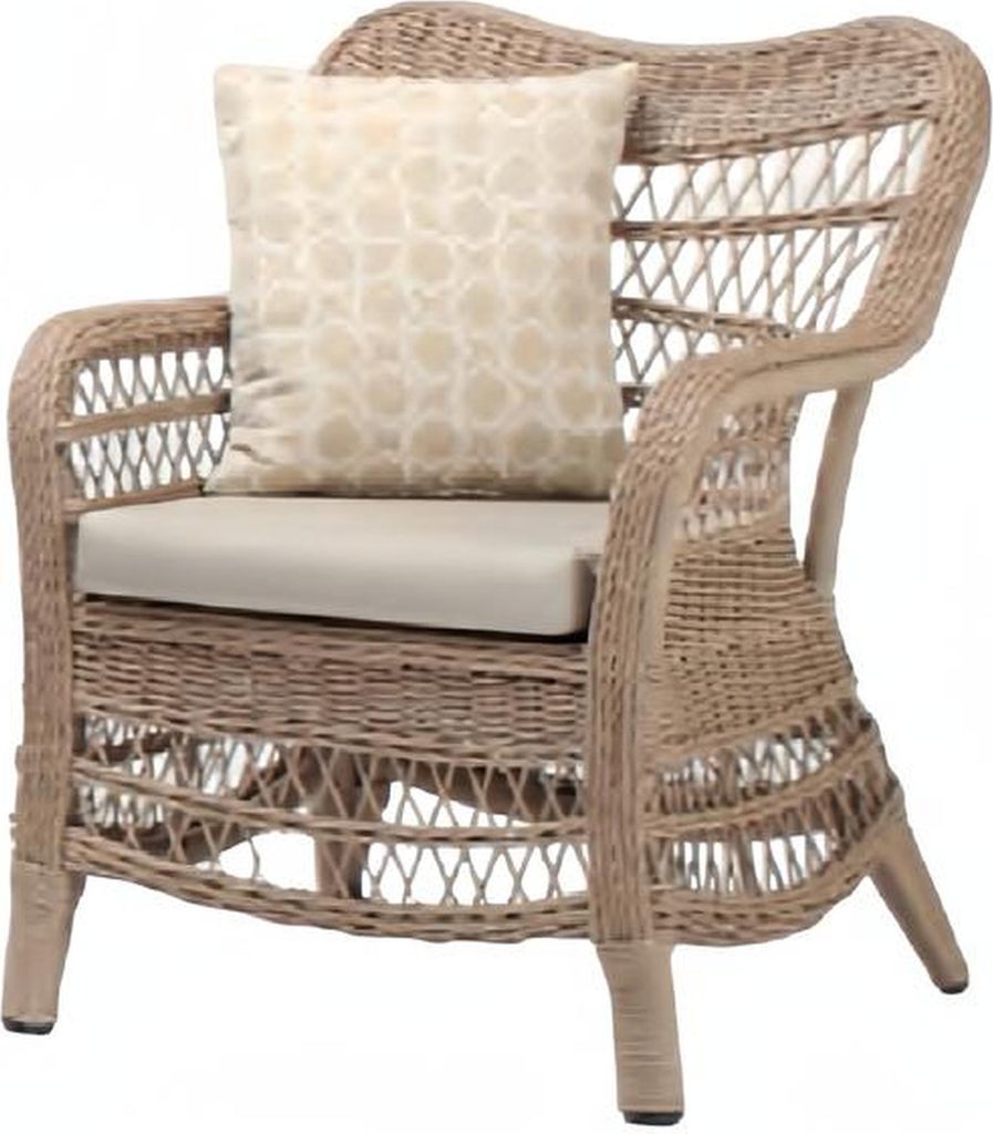 Moderne Beige Hochwertig Gartenmöbel Luxus Sessel stilvoll Sitzgruppe
