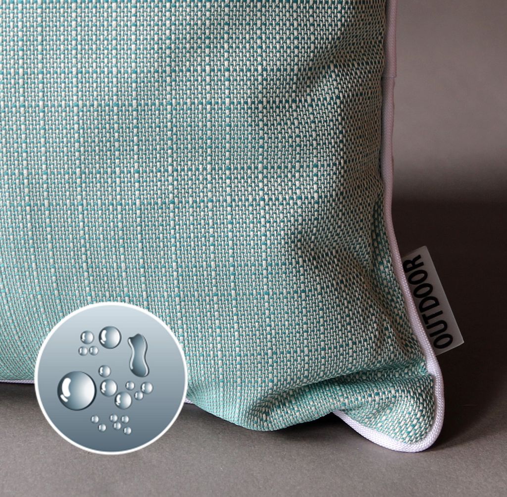heimtexland ® Outdoor Deko Kissen Sitzkissen Lotus Effekt Produktbild 1