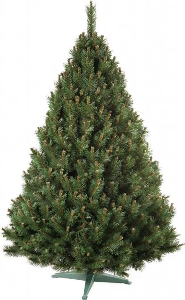 Arbre de Noël artificiel pin 220 cm avec support stable en métal