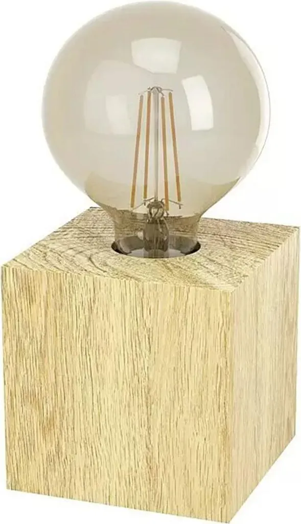 Set 2 Lampade da Tavolo PRESTWICK 2 Legno Marrone E27 - Stile Industrial