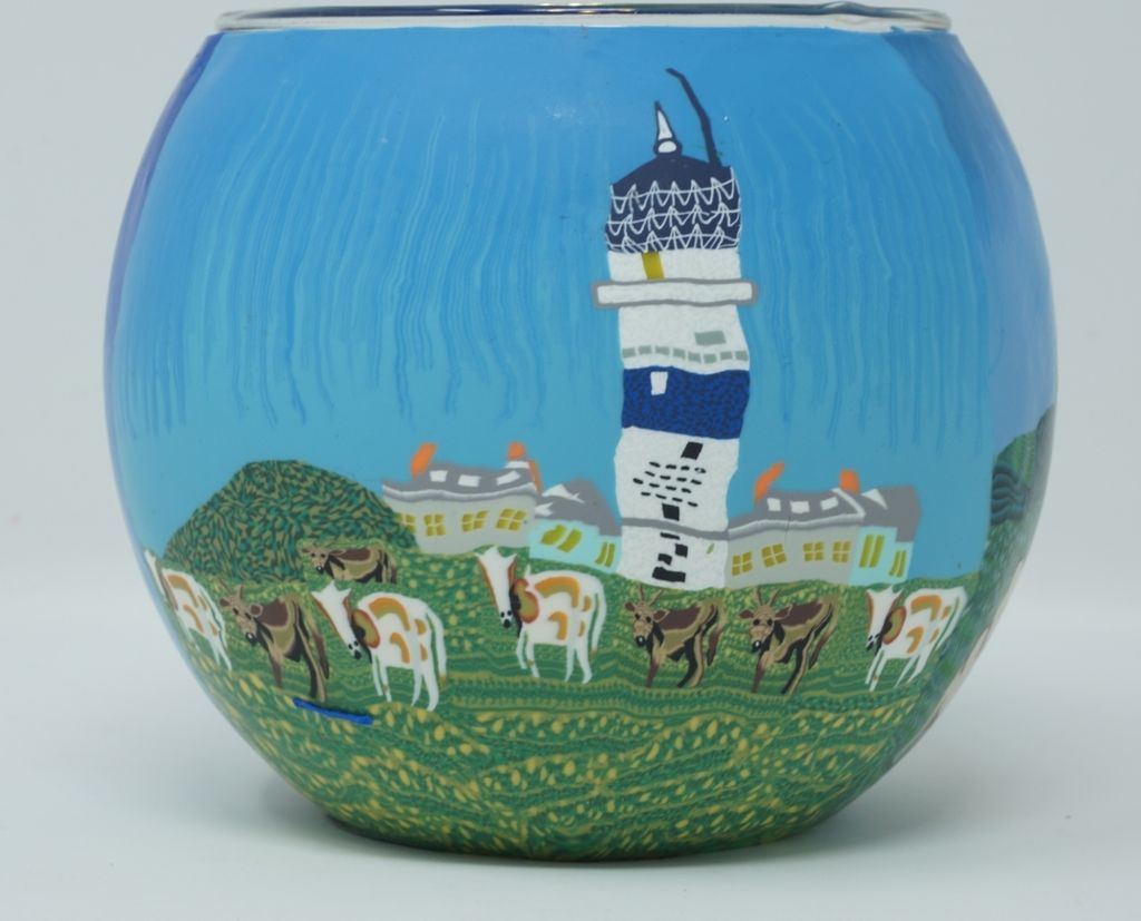 Leuchtglas Leuchttürme Teelicht Windlicht Kerzenhalter Teelichthalter Leuchtturm