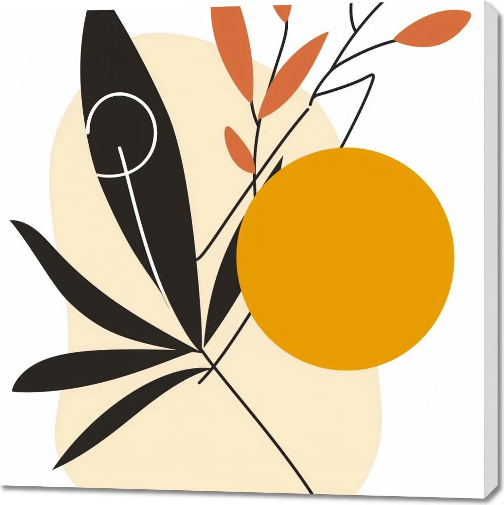 Tableau Grâce Automnale Image 100 x 100 cm Décoration Murale Carrée