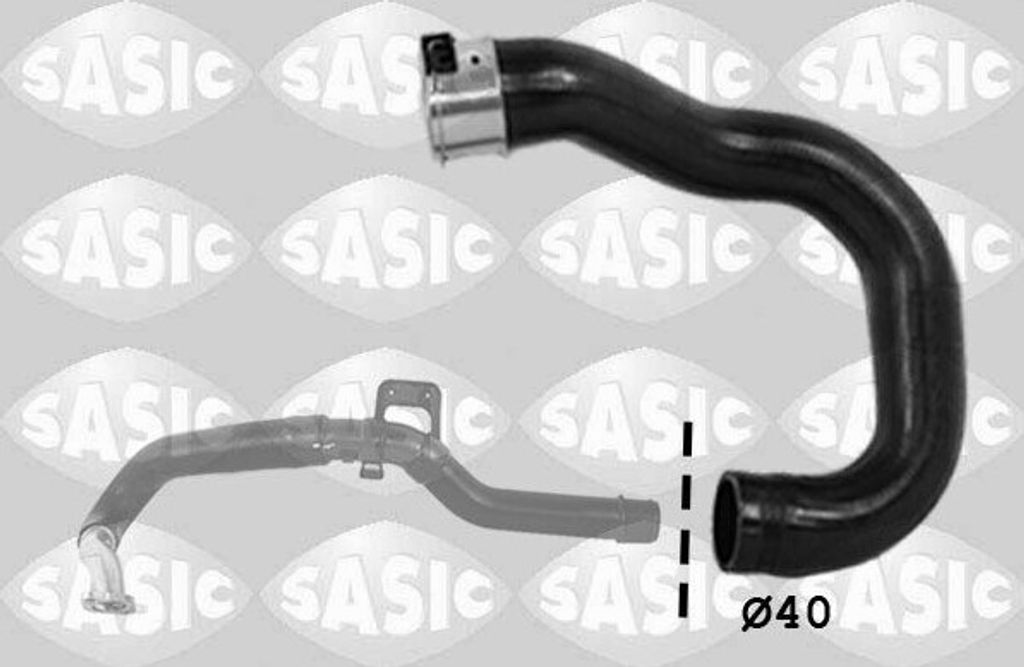 SASIC 3336165 Turbo Ladeluftschlauch für OPEL Corsa D Schrägheck (S07)