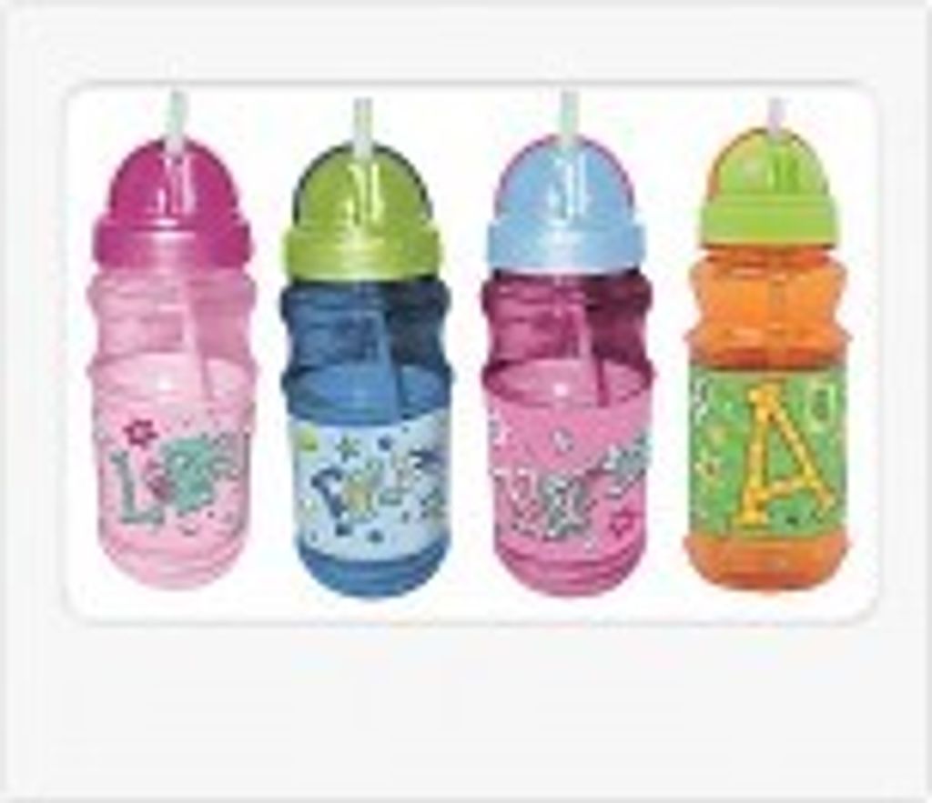 H&H Kinder Trinkflasche blau mit blauer Kappe Leon