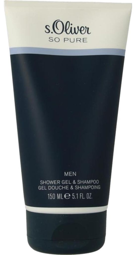 s.Oliver So pure men showergel & shampoo (150 ml) Productafbeelding 
