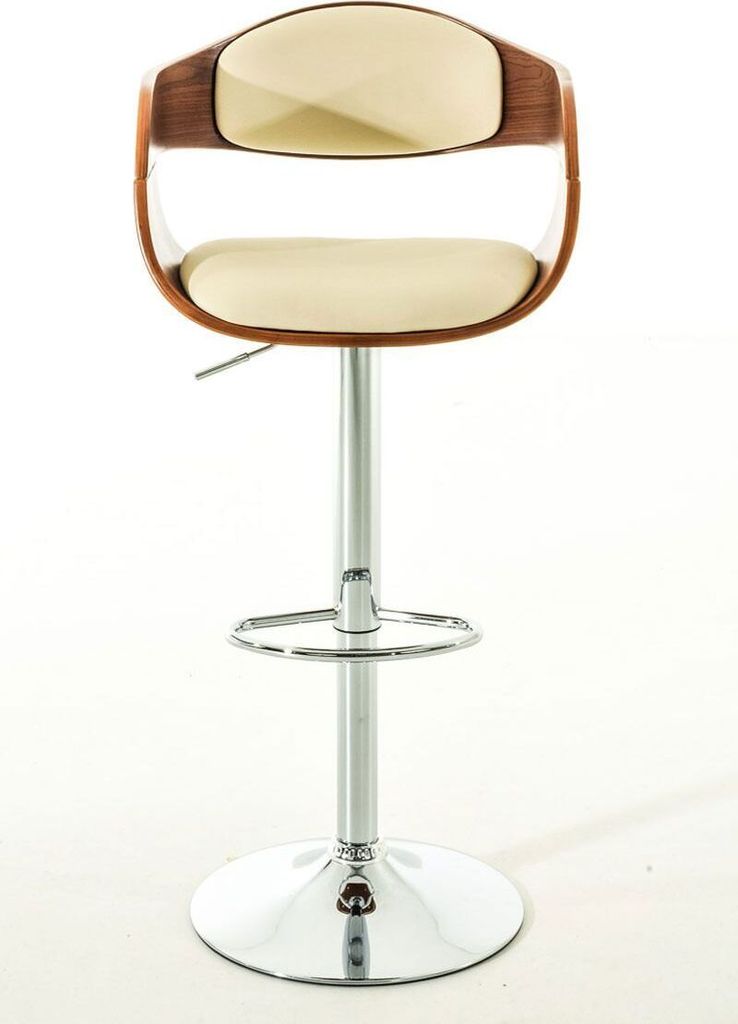 2er Set Barhocker Kingston C Kunstleder walnuss/creme