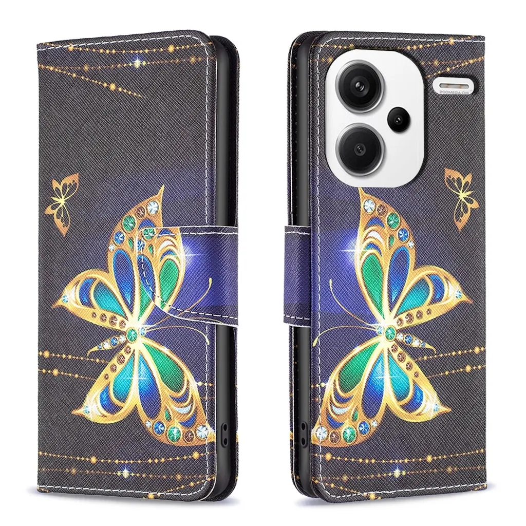 Per Xiaomi Redmi Note 13 Pro Plus Custodia per cellulare in Pelle finta Motivo 5 Custodia Protezione