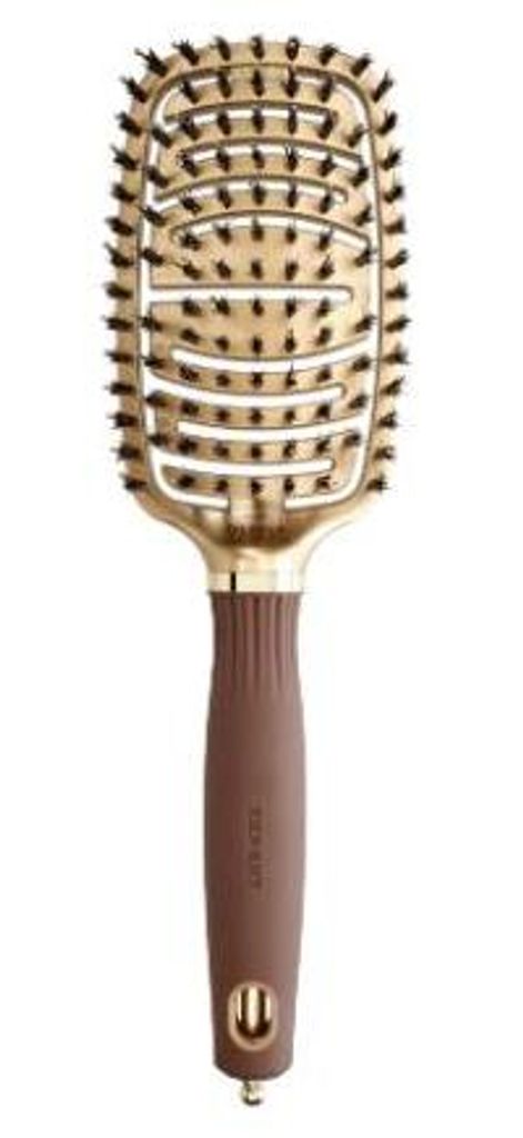 Olivia Garden Bürste Olivia Garden Flex Boar Bristles Gold&Brown Brush