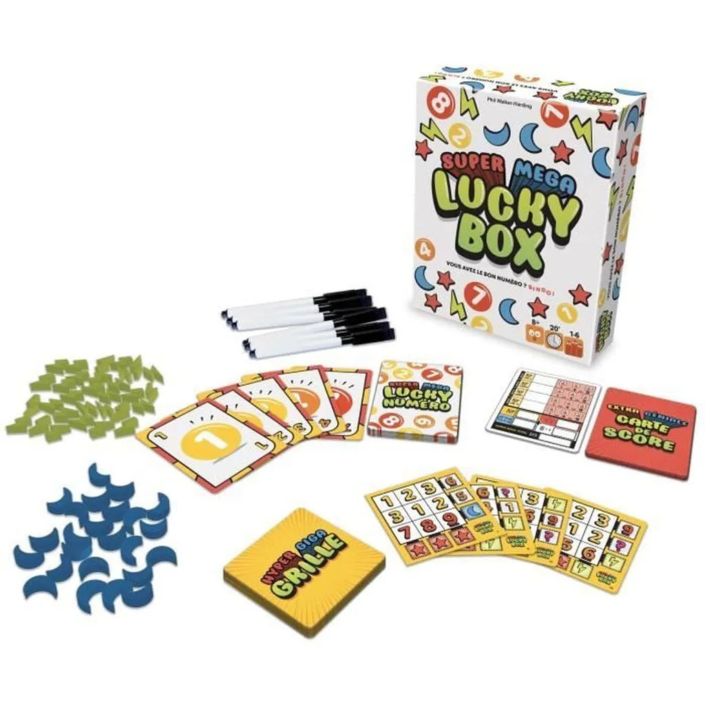 Boîte Super Méga Chanceuse - Jeu Interactif avec Feutres Effaçables