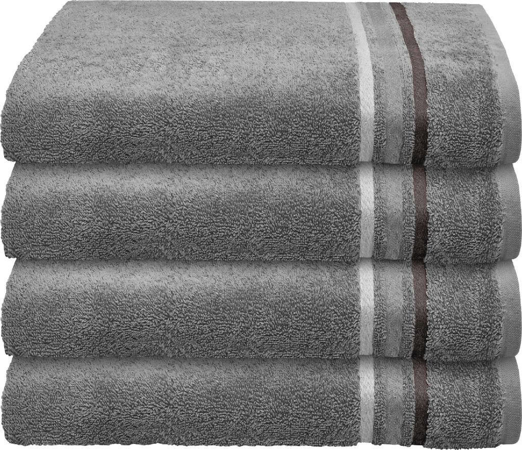Schiesser Frottier Handtuch Skyline Color im 4er Set | 100% Produktbild 