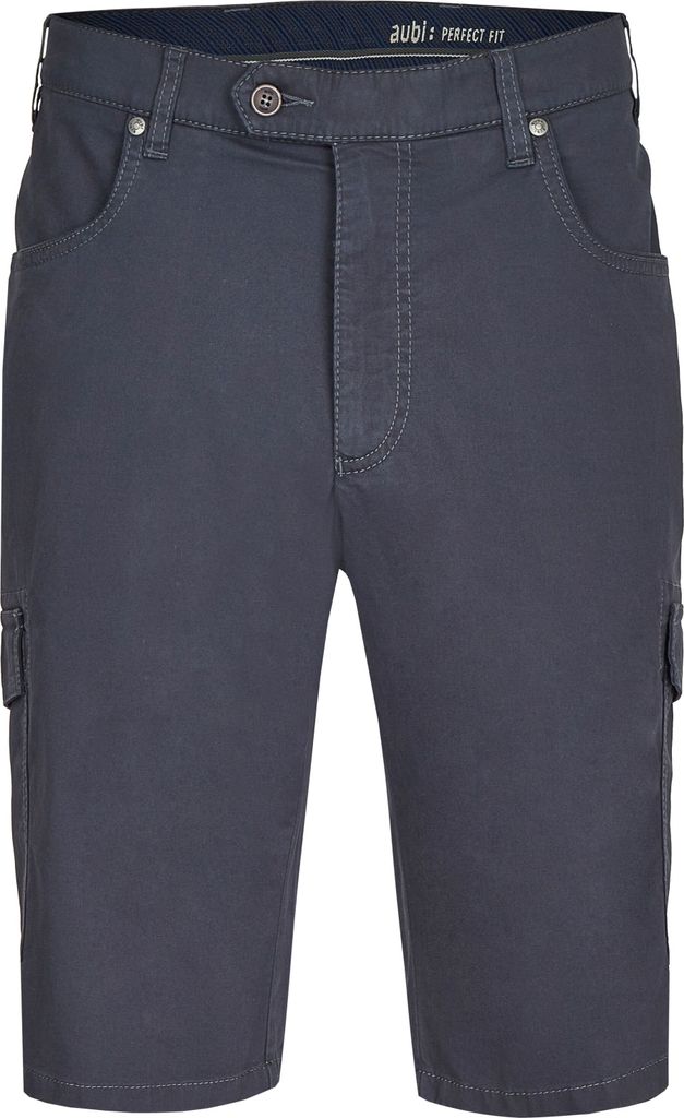 aubi Perfect Fit Herren Shorts High Flex Broken Twill Modell 616 marine Größe 27